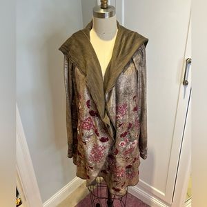 Claudette Metallic Sweater Johnny Was- size medium